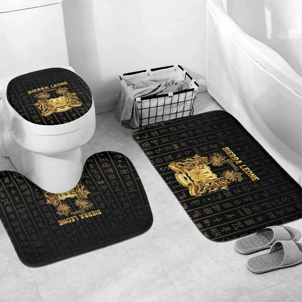 Sierra Leone Vai Syllabary Vertical Pattern Bathroom Set - Wonder Print Shop