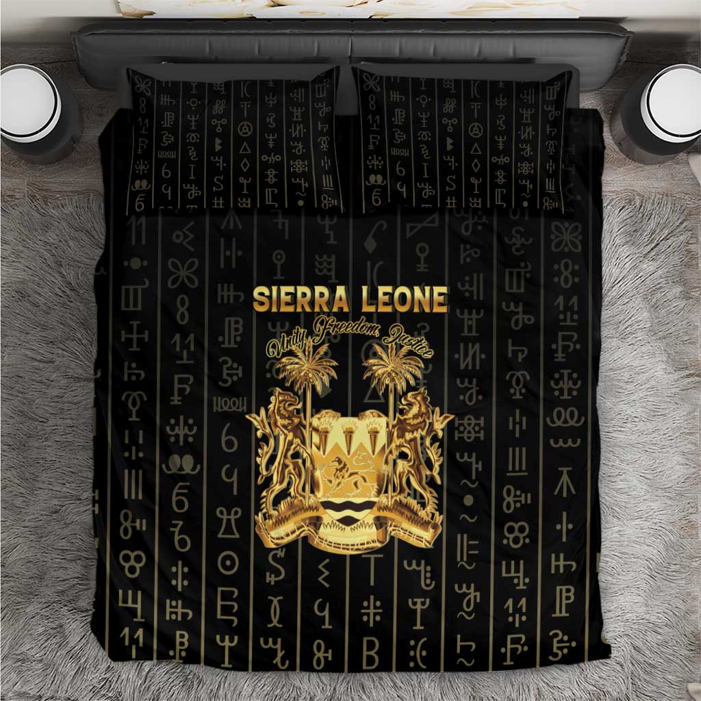 Sierra Leone Vai Syllabary Vertical Pattern Bedding Set - Wonder Print Shop