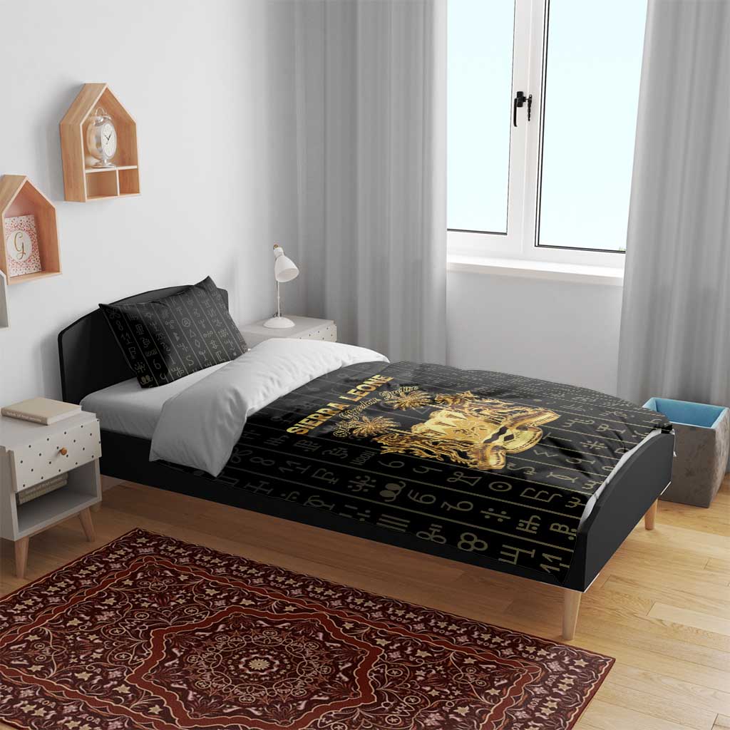 Sierra Leone Vai Syllabary Vertical Pattern Bedding Set - Wonder Print Shop