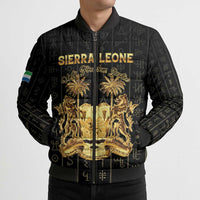 Personalized Sierra Leone Vai Syllabary Vertical Pattern Bomber Puffer Jacket - Wonder Print Shop