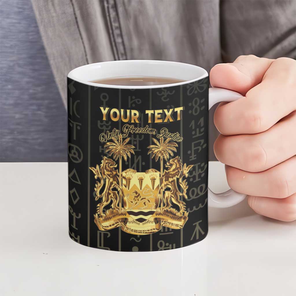 Personalized Sierra Leone Vai Syllabary Vertical Pattern Ceramic Mug - Wonder Print Shop