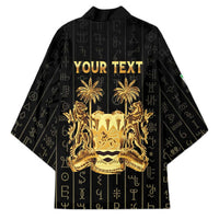 Personalized Sierra Leone Vai Syllabary Vertical Pattern Kimono - Wonder Print Shop