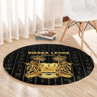 Sierra Leone Vai Syllabary Vertical Pattern Round Carpet - Wonder Print Shop
