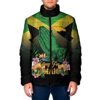 Personalized Pray For Jamaica Padded Jacket Jamaica Strong - Wonder Print Shop