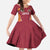 Latvia Football Custom Family Matching Summer Maxi Dress and Hawaiian Shirt Red Latvian Pattern