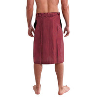 Latvia Football Custom Lavalava Red Latvian Pattern