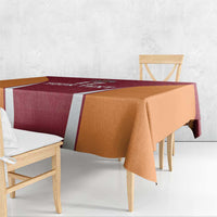Latvia Football Custom Tablecloth Red Latvian Pattern