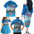 Italy Republic Day Family Matching Off The Shoulder Long Sleeve Dress and Hawaiian Shirt Festa della Repubblica with Frecce Tricolori