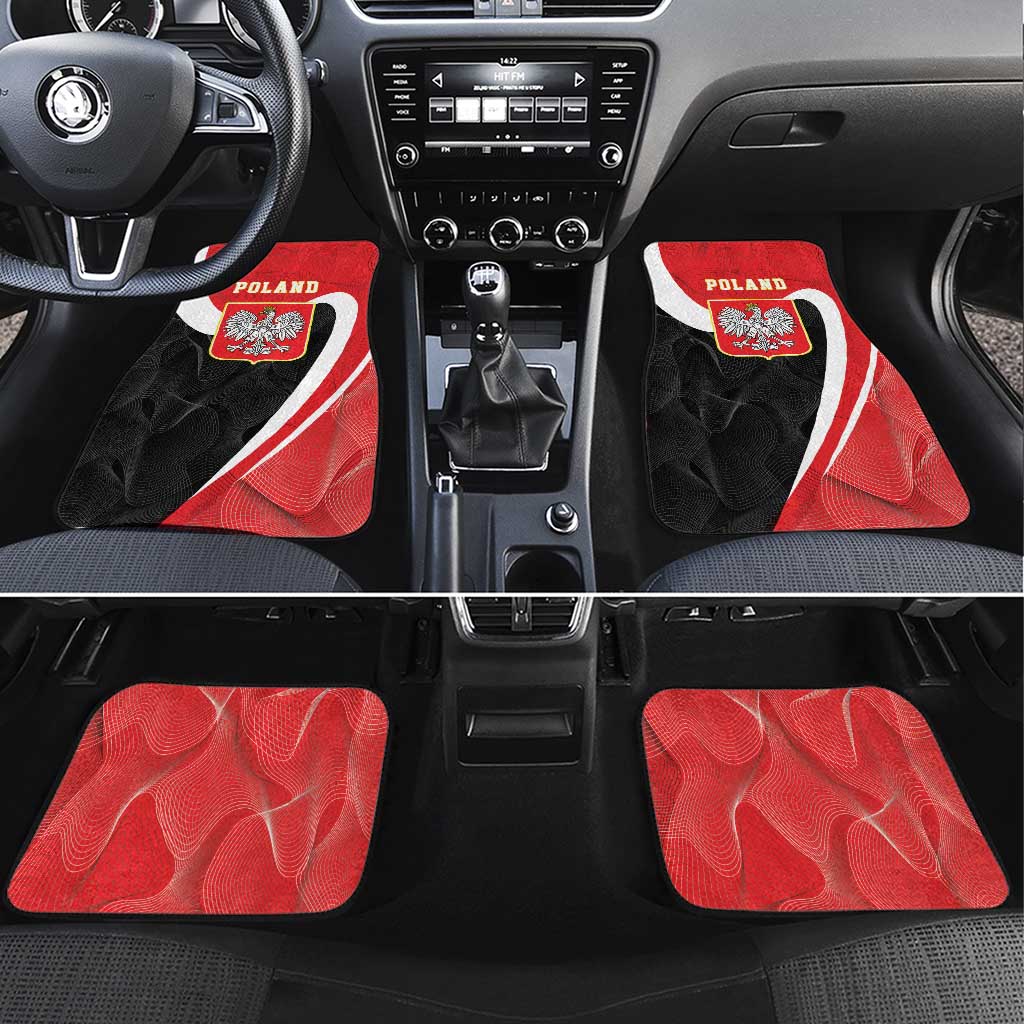 Poland White Crowned Eagle Car Mats Rzeczpospolita Polska