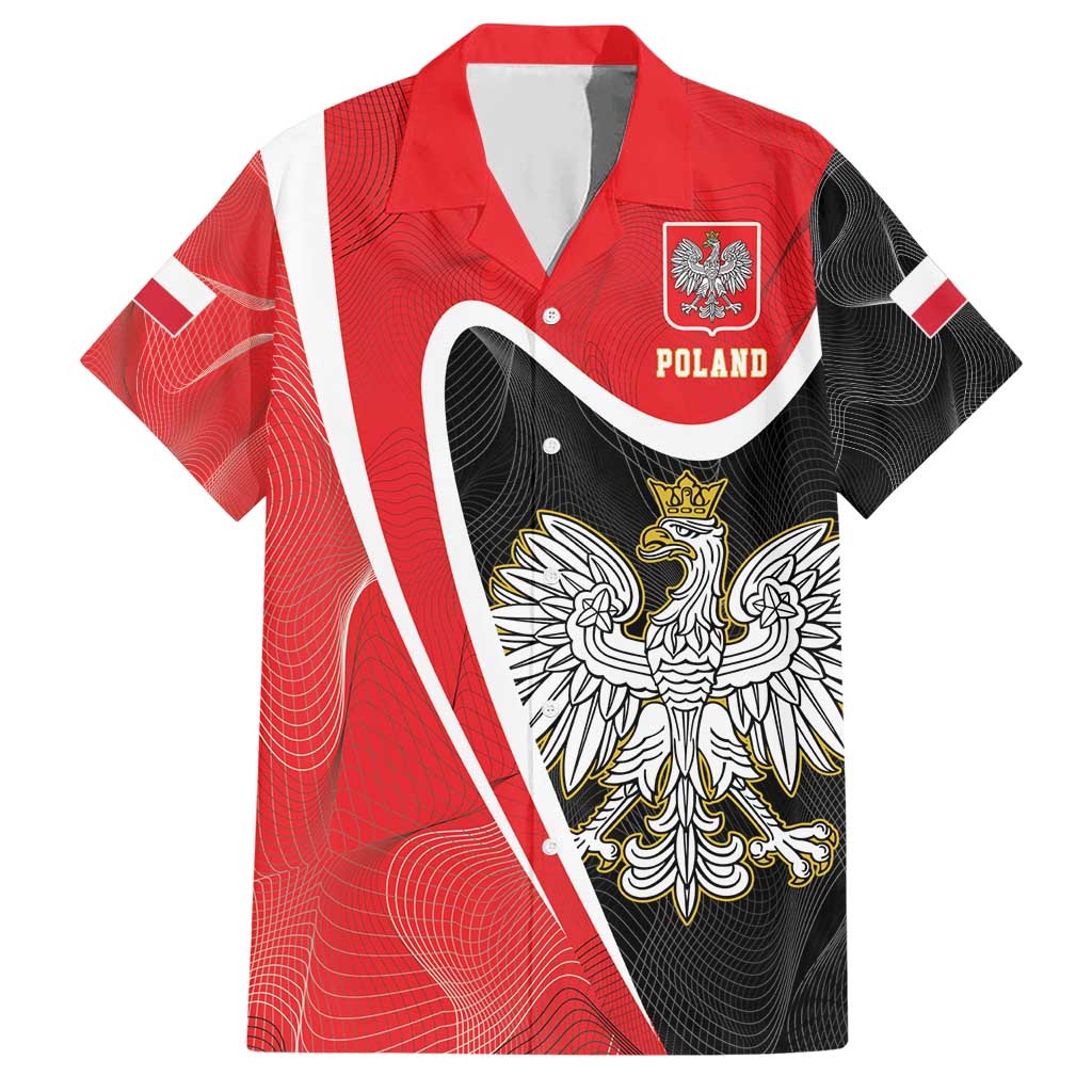 Poland White Crowned Eagle Hawaiian Shirt Rzeczpospolita Polska