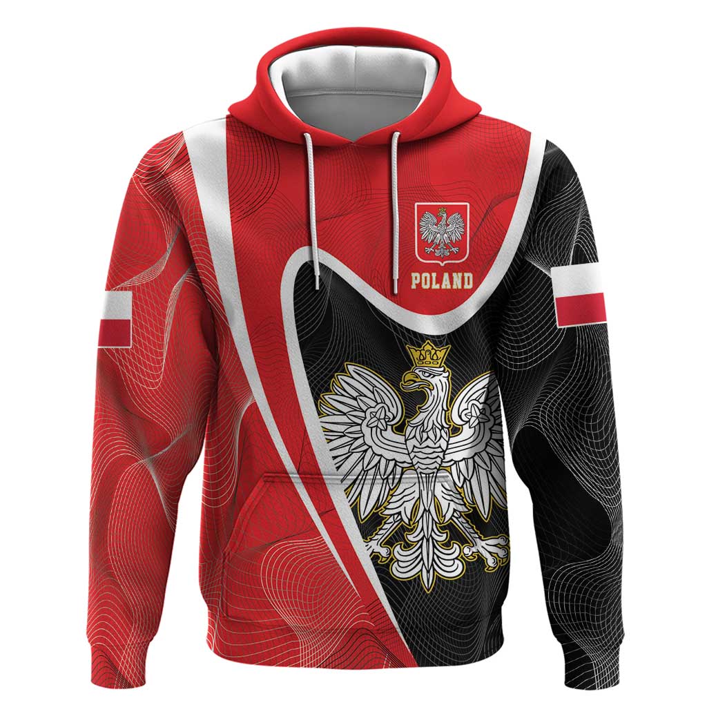 Poland White Crowned Eagle Hoodie Rzeczpospolita Polska