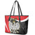 Poland White Crowned Eagle Leather Tote Bag Rzeczpospolita Polska