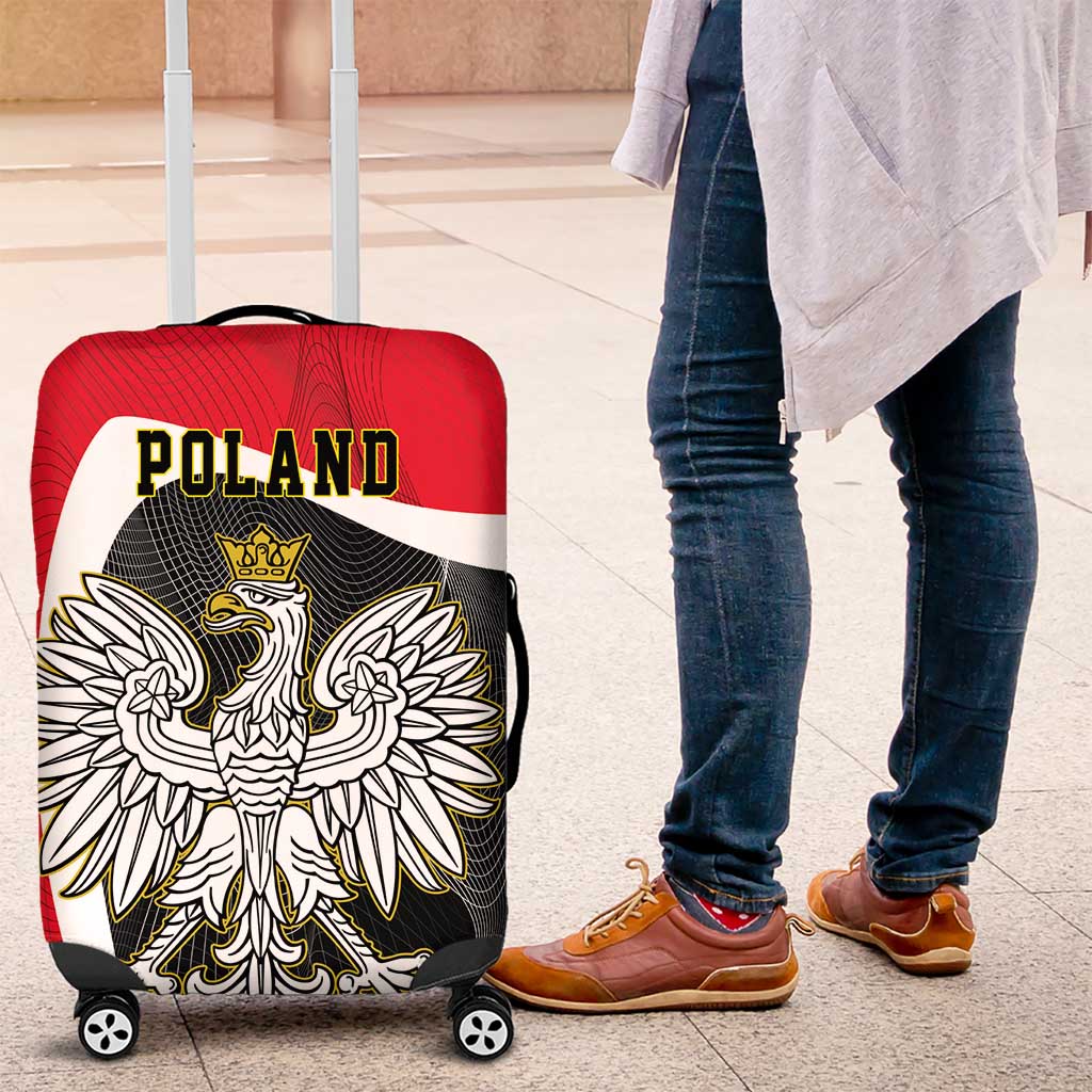 Poland White Crowned Eagle Luggage Cover Rzeczpospolita Polska