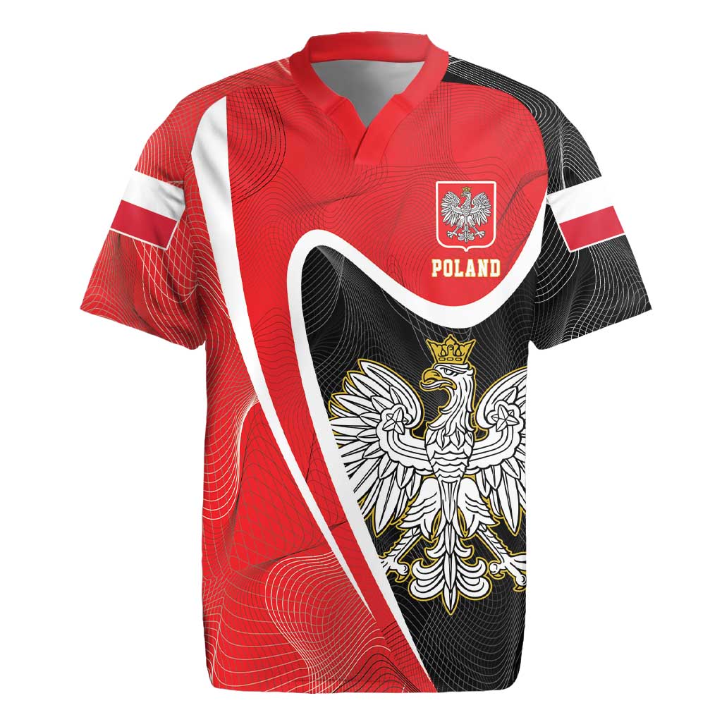 Poland White Crowned Eagle Rugby Jersey Rzeczpospolita Polska LT17 - Wonder Print Shop