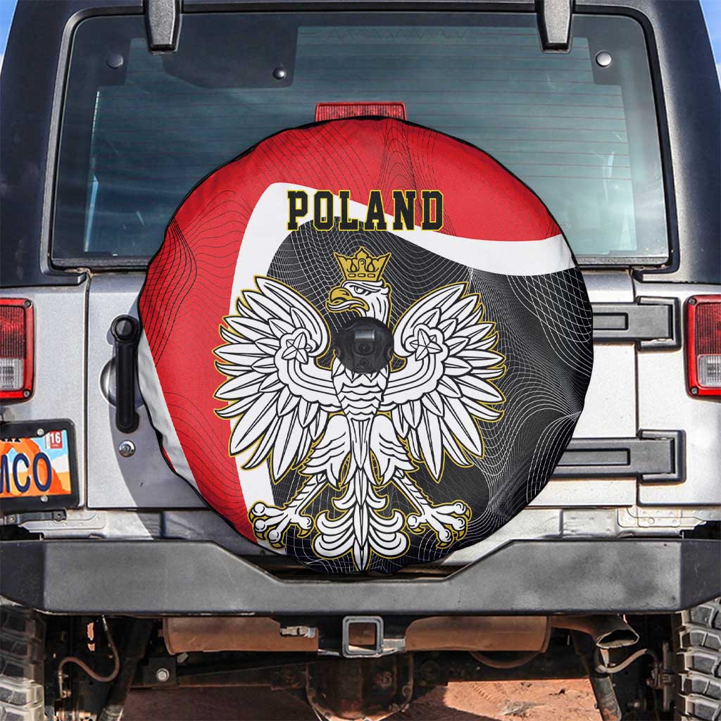 Poland White Crowned Eagle Spare Tire Cover Rzeczpospolita Polska LT17 - Wonder Print Shop