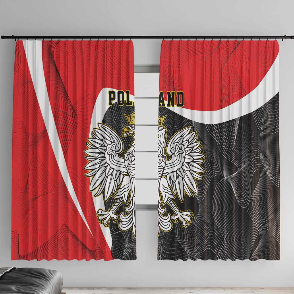 Poland White Crowned Eagle Window Curtain Rzeczpospolita Polska LT17 - Wonder Print Shop