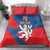 Personalized Czech Republic Coat of Arms Bedding Set Statni Znak Ceske Republiky - Silver Double-tailed Lion