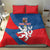 Personalized Czech Republic Coat of Arms Bedding Set Statni Znak Ceske Republiky - Silver Double-tailed Lion