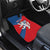 Personalized Czech Republic Coat of Arms Car Mats Statni Znak Ceske Republiky - Silver Double-tailed Lion