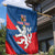 Personalized Czech Republic Coat of Arms Garden Flag Statni Znak Ceske Republiky - Silver Double-tailed Lion