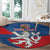 Personalized Czech Republic Coat of Arms Round Carpet Statni Znak Ceske Republiky - Silver Double-tailed Lion LT17 - Wonder Print Shop