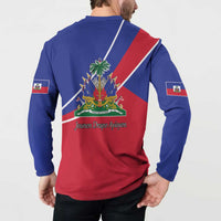 Haitian Flag Day 18 May Button Sweatshirt Jounen Drapo Ayisyen