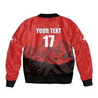 Custom Switzerland Football Bomber Jacket Swiss Alps