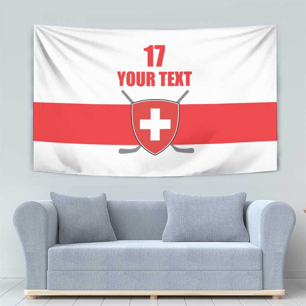 Custom Switzerland Ice Hockey Tapestry Come on La Nati