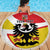 Personalized Coat of Arms of Silesia Beach Blanket Black Eagle with Silver Crescent