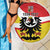 Personalized Coat of Arms of Silesia Beach Blanket Black Eagle with Silver Crescent