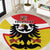 Personalized Coat of Arms of Silesia Round Carpet Black Eagle with Silver Crescent LT17 - Wonder Print Shop