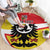 Personalized Coat of Arms of Silesia Round Carpet Black Eagle with Silver Crescent LT17 - Wonder Print Shop