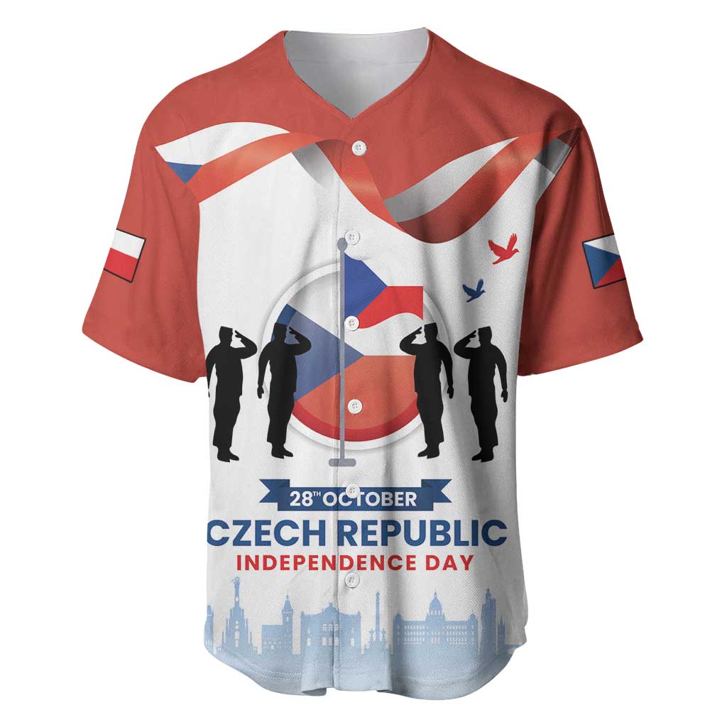 Czech Republic Independence day Baseball Jersey Den Vzniku Samostatneho Ceskoslovenskeho Statu