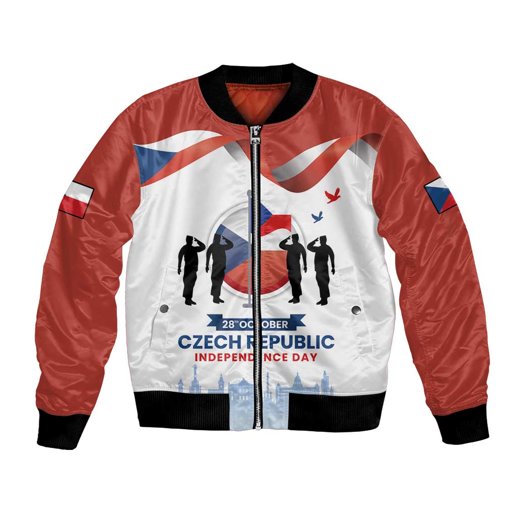 Czech Republic Independence day Bomber Jacket Den Vzniku Samostatneho Ceskoslovenskeho Statu