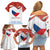 Czech Republic Independence day Family Matching Off Shoulder Short Dress and Hawaiian Shirt Den Vzniku Samostatneho Ceskoslovenskeho Statu