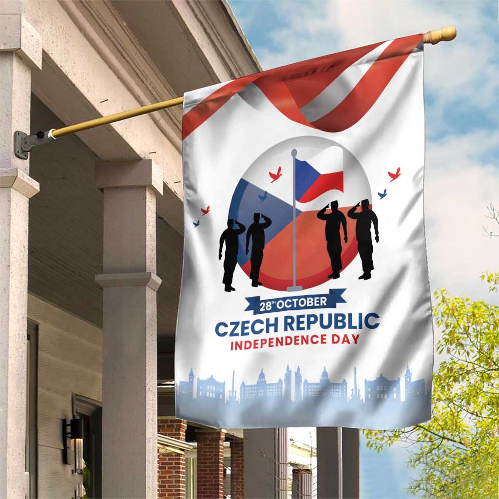 Czech Republic Independence day Garden Flag Den Vzniku Samostatneho Ceskoslovenskeho Statu