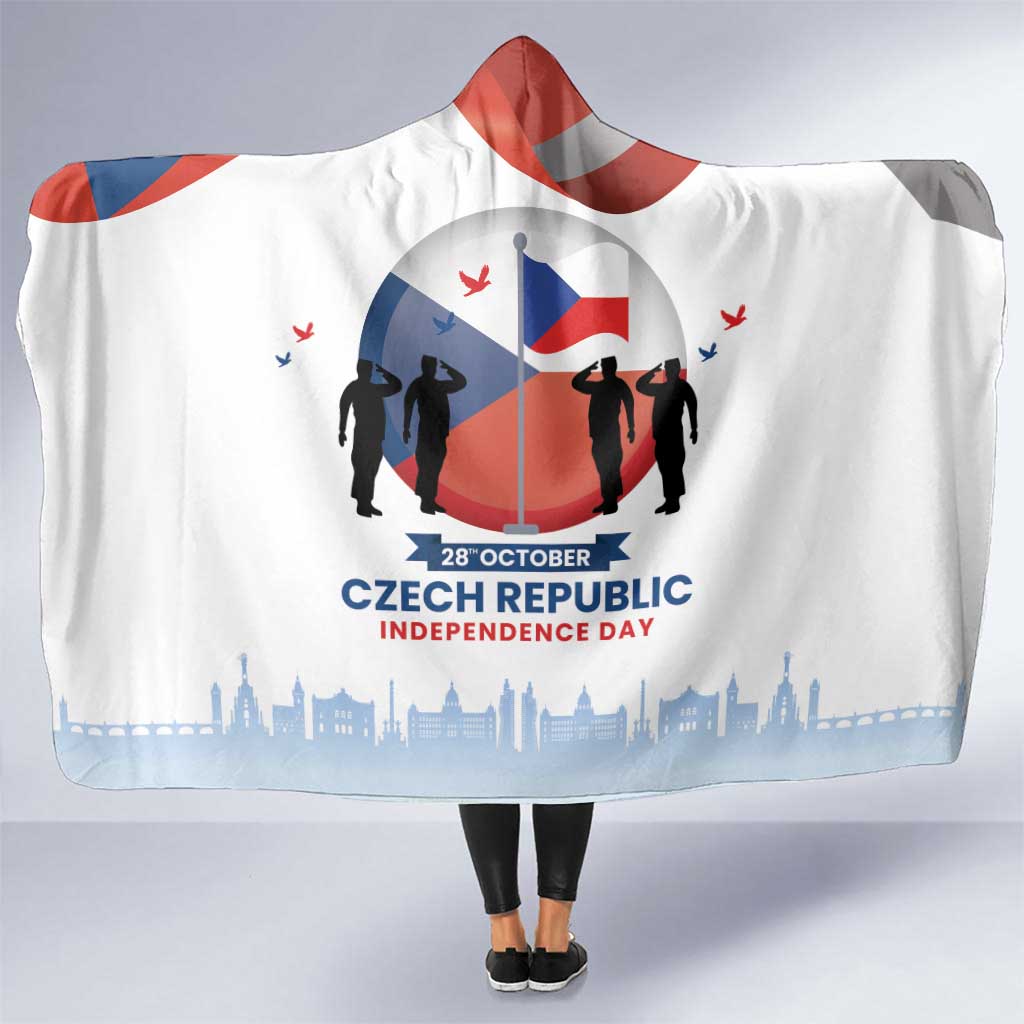 Czech Republic Independence day Hooded Blanket Den Vzniku Samostatneho Ceskoslovenskeho Statu