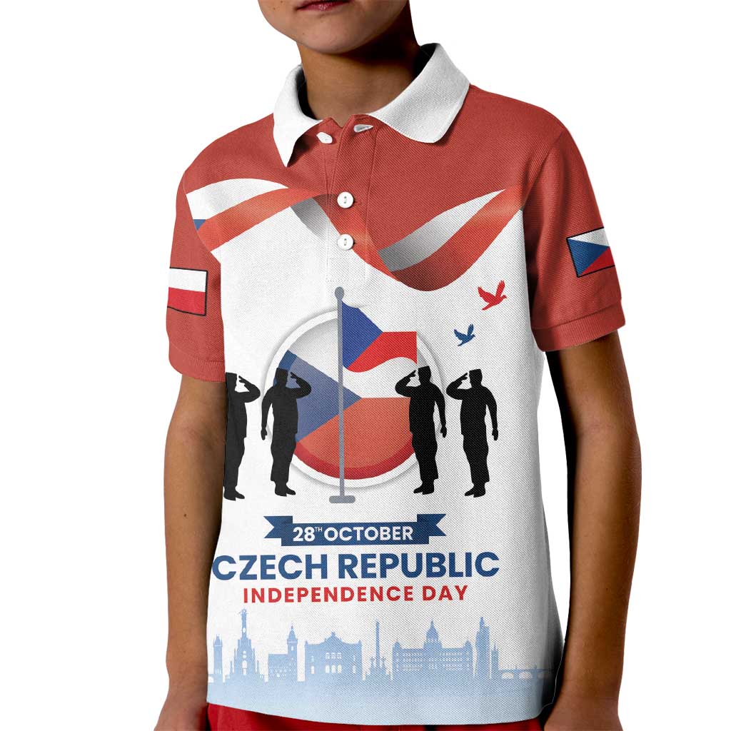 Czech Republic Independence day Kid Polo Shirt Den Vzniku Samostatneho Ceskoslovenskeho Statu