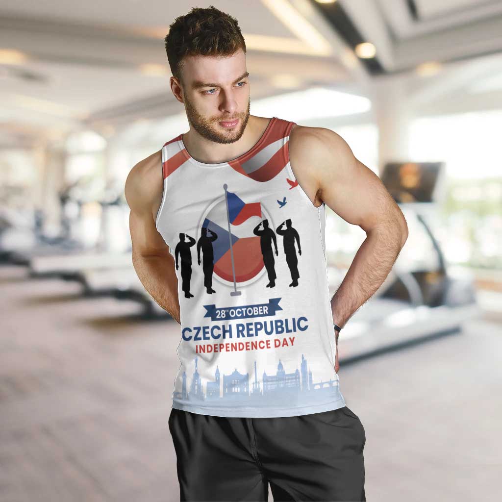 Czech Republic Independence day Men Tank Top Den Vzniku Samostatneho Ceskoslovenskeho Statu LT17 - Wonder Print Shop