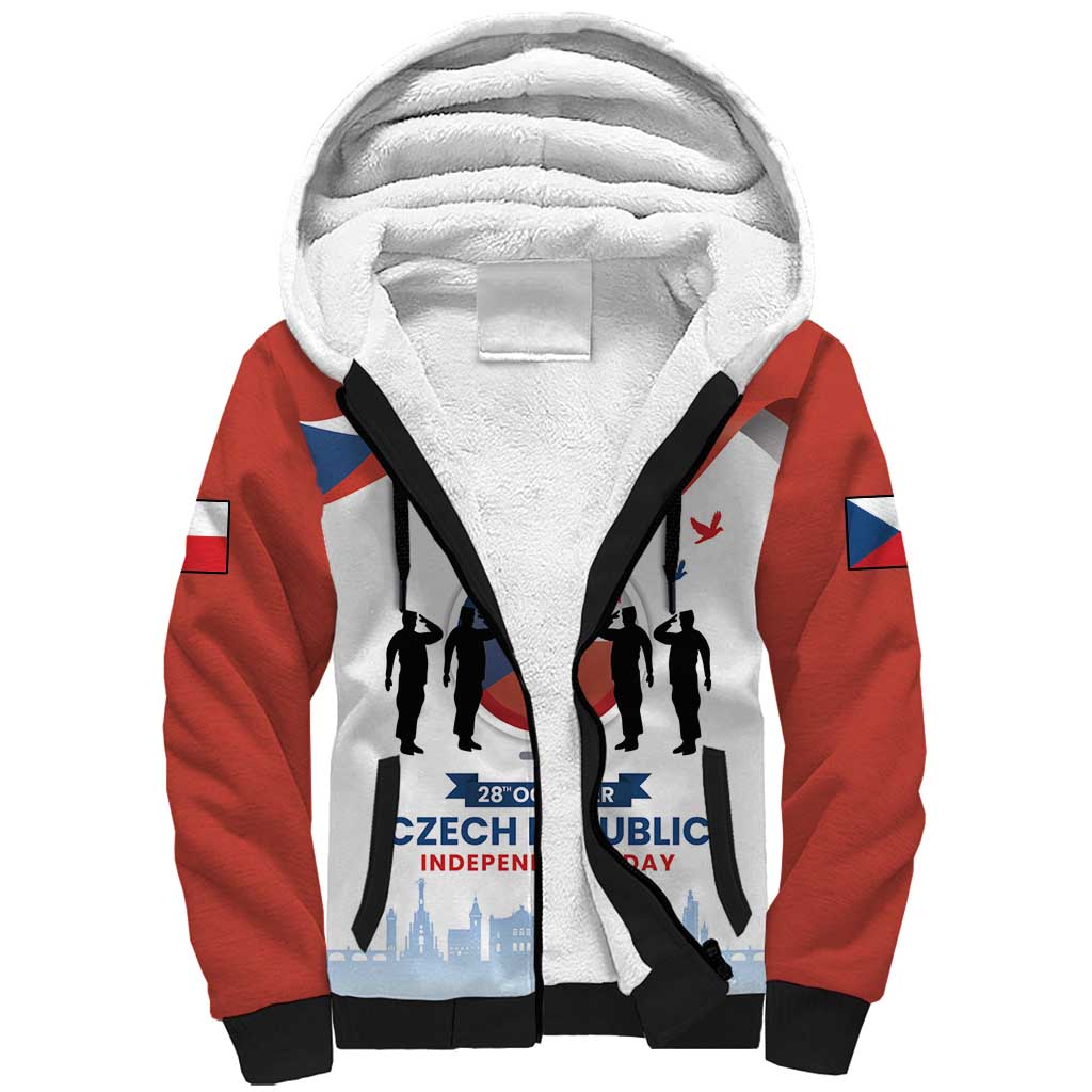 Czech Republic Independence day Sherpa Hoodie Den Vzniku Samostatneho Ceskoslovenskeho Statu LT17 - Wonder Print Shop