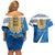 Estonia Coat of arms Personalized Couples Matching Off Shoulder Short Dress and Hawaiian Shirt Eesti riigivapp