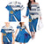 Estonia Coat of arms Personalized Family Matching Off The Shoulder Long Sleeve Dress and Hawaiian Shirt Eesti riigivapp