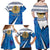 Estonia Coat of arms Personalized Family Matching Off Shoulder Maxi Dress and Hawaiian Shirt Eesti riigivapp