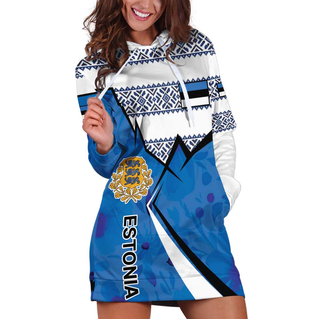 Estonia Coat of arms Personalized Hoodie Dress Eesti riigivapp