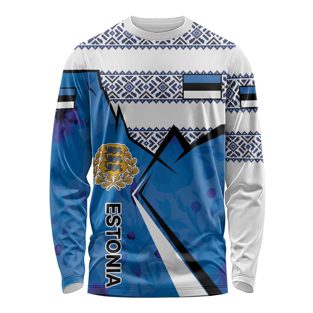 Estonia Coat of arms Personalized Long Sleeve Shirt Eesti riigivapp