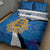 Estonia Coat of arms Personalized Quilt Bed Set Eesti riigivapp