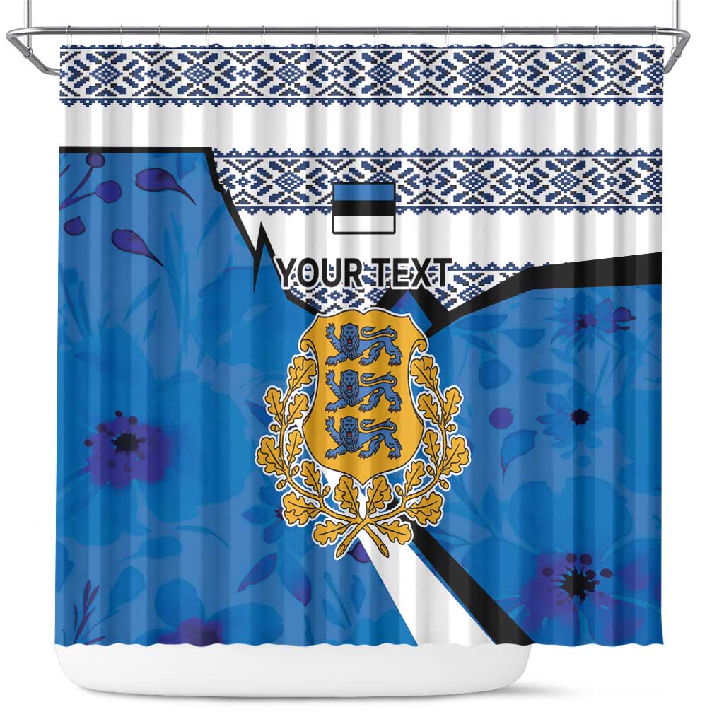 Estonia Coat of arms Personalized Shower Curtain Eesti riigivapp