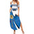 Estonia Coat of arms Personalized Summer Maxi Dress Eesti riigivapp