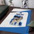 Estonia Grey Wolf and Cornflower Area Rug Estonia Flag