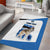 Estonia Grey Wolf and Cornflower Area Rug Estonia Flag